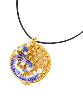 中外珐琅美术馆足银香囊吊坠