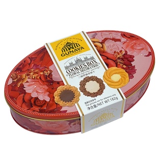 悠客家三福罗曲奇182克*1盒巧心匠 格格里 芙佰格白巧克力饼干