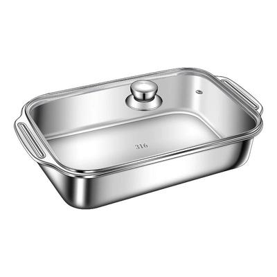 316不锈钢电磁炉不粘烤鱼盘