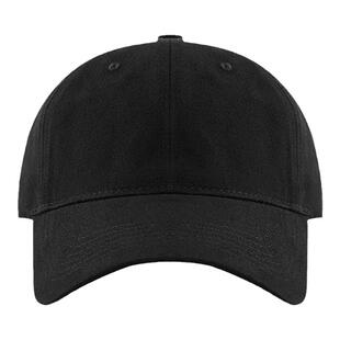 808Hattrick黑纯色弯檐鸭舌棒球帽子男女基础款嘻哈加深无图净版