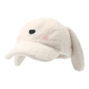 畹町秋冬新款时尚可爱百搭呼噜小羊萌趣毛绒棒球帽冬季帽子