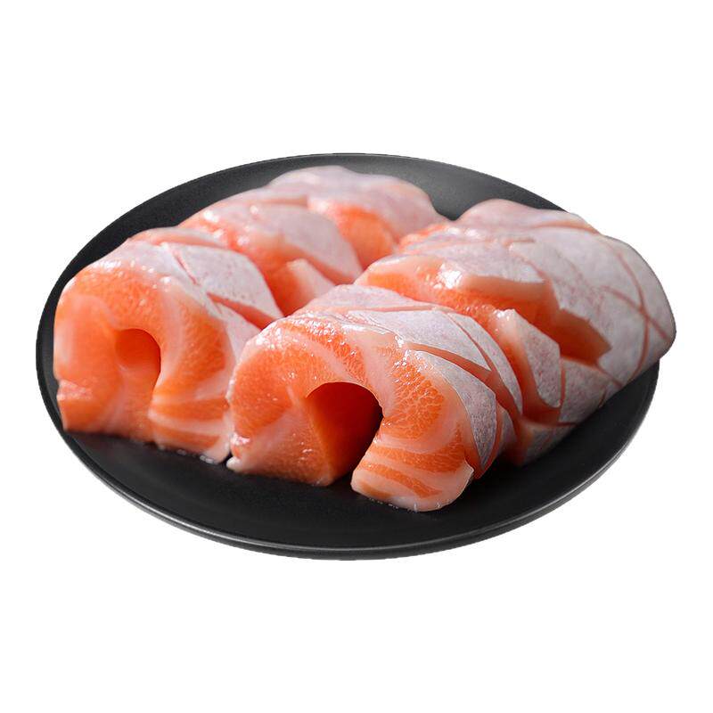 三文鱼鱼腩三文鱼冰鲜生鱼片中段现切即食拼盘海鲜顺丰包邮