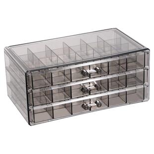 手工串珠收纳盒亚克力散珠首饰琉璃米珠diy材料透明分格盒抽屉式
