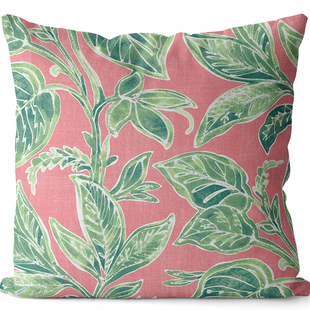 美式复古棉麻抱枕沙发靠垫简约床头靠背汽车腰枕午休大抱枕套定制