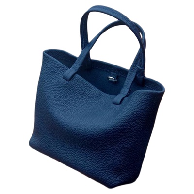 HOUSE OF HIYA小众设计头层牛皮小号百搭休闲通勤手提迷你托特包