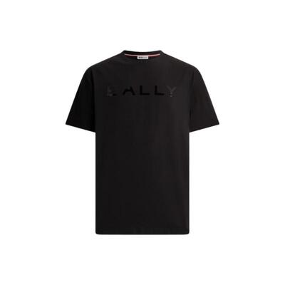 【尊享特惠】BALLY巴利黑色棉混纺男士T恤6313238