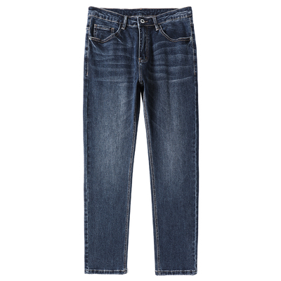 高端秋冬九分牛仔裤男款修身小脚