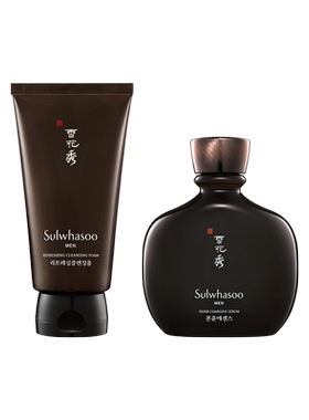 【官方正品】雪花秀男士磨砂洁面150ml本润焕活精华露140ml