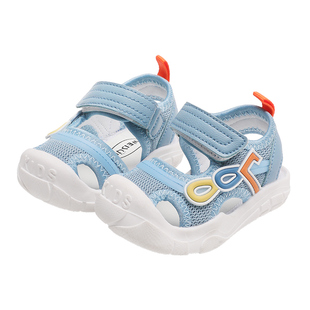 男宝宝凉鞋学步鞋夏季0一1-3岁婴儿鞋子软底防滑男童凉鞋女机能鞋