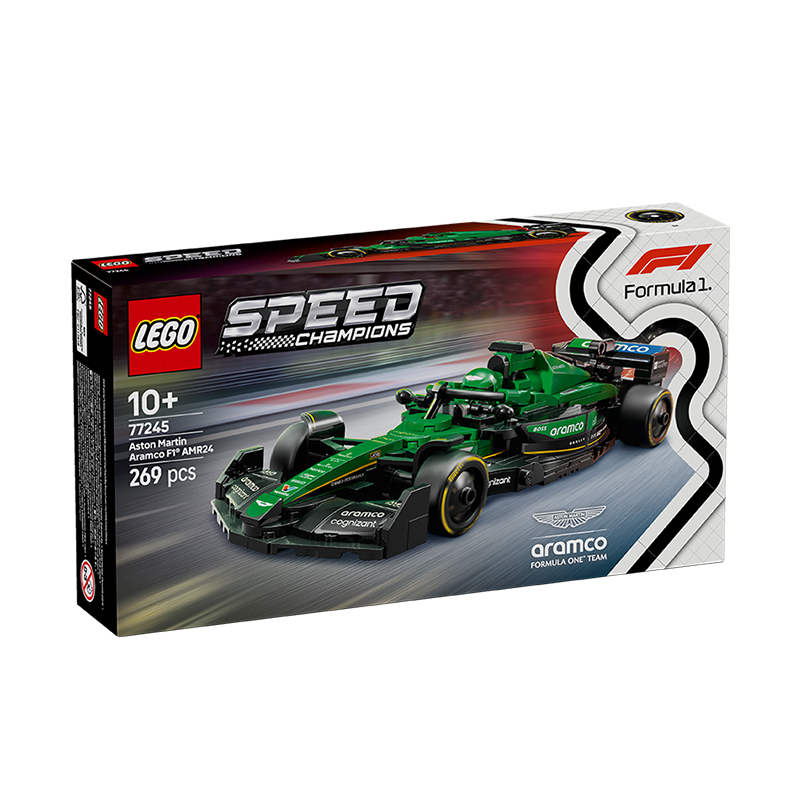 LEGO乐高积木77245阿斯顿·马丁车队F1赛车男孩积木玩具 3月新品