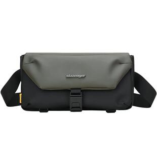 slazenger潮酷斜挎包单肩包男士通勤运动轻便出行骑行胸包机能风