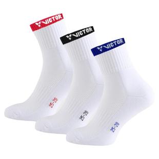 三双装victor胜利羽毛球袜子男款加厚毛巾底专业运动袜女棉质透气
