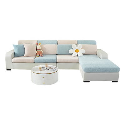 无需测量一套通用提花绒沙发套罩