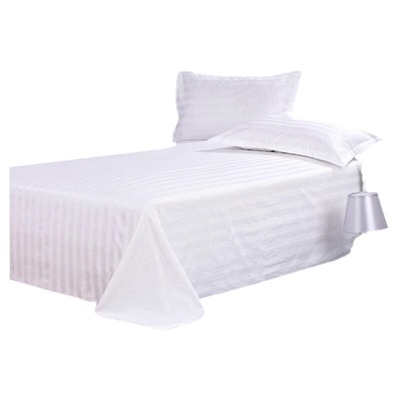 宾馆酒店专用纯棉床单纯白色全棉