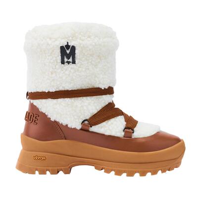 MACKAGE女士拼接雪地靴加绒