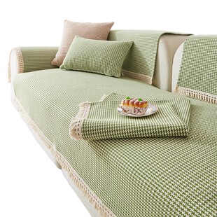 棉麻沙发垫四季通用防滑布艺亚麻粗布现代简约套罩靠背盖布巾坐垫