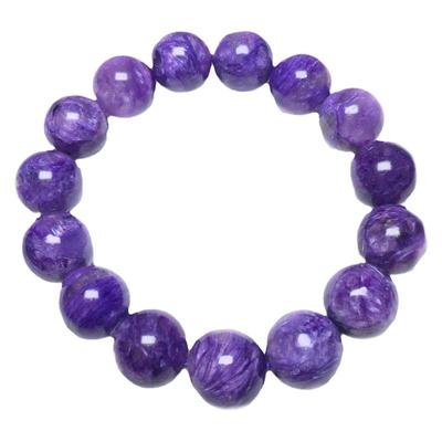 紫龙晶手链查罗石charoite王子石