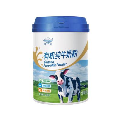 河套有机纯牛奶粉罐装800克高钙高蛋白质不含蔗糖成人男女士