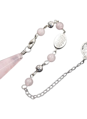 六角锥子弹头水晶吊坠