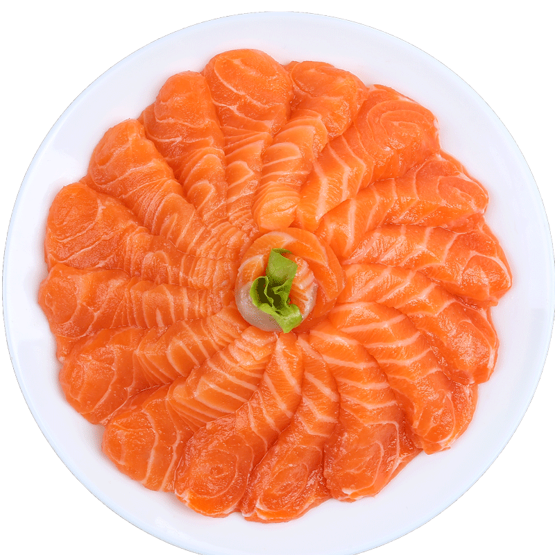 挪威新鲜进口三文鱼刺身即食可生食中段当天现切冰鲜鱼腩gb10136
