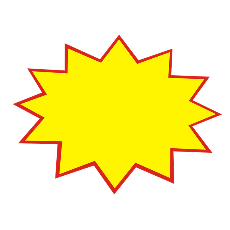 包邮爆炸贴pop广告纸中号吊旗