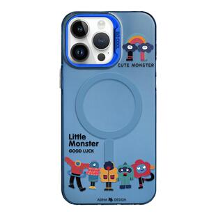 SHEHENG ×一排怪兽适用于iPhone15Promax手机壳14磁吸支架15pro保护套简约12潮牌创意全包11防摔男女16Pro新