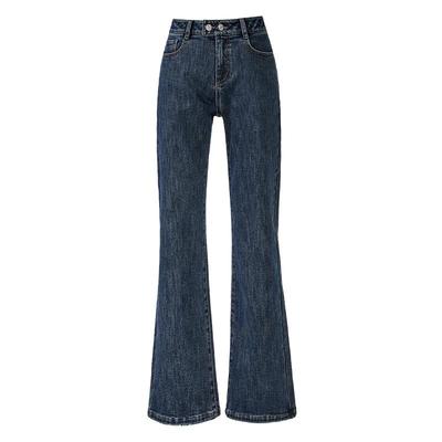 逸阳九分加绒高腰显瘦微喇裤