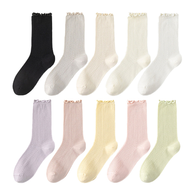 JOJOxROSE中筒袜网眼透气薄无骨