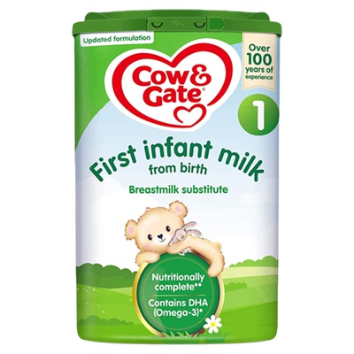 【3罐装】英国牛栏1段Cow&Gate原装进口婴儿配方奶粉800g/罐官方