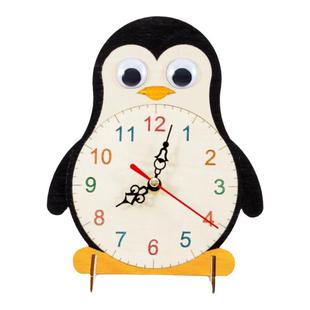 DIY自制企鹅钟表计时器教具创意手工模型小发明科学实验材料套装