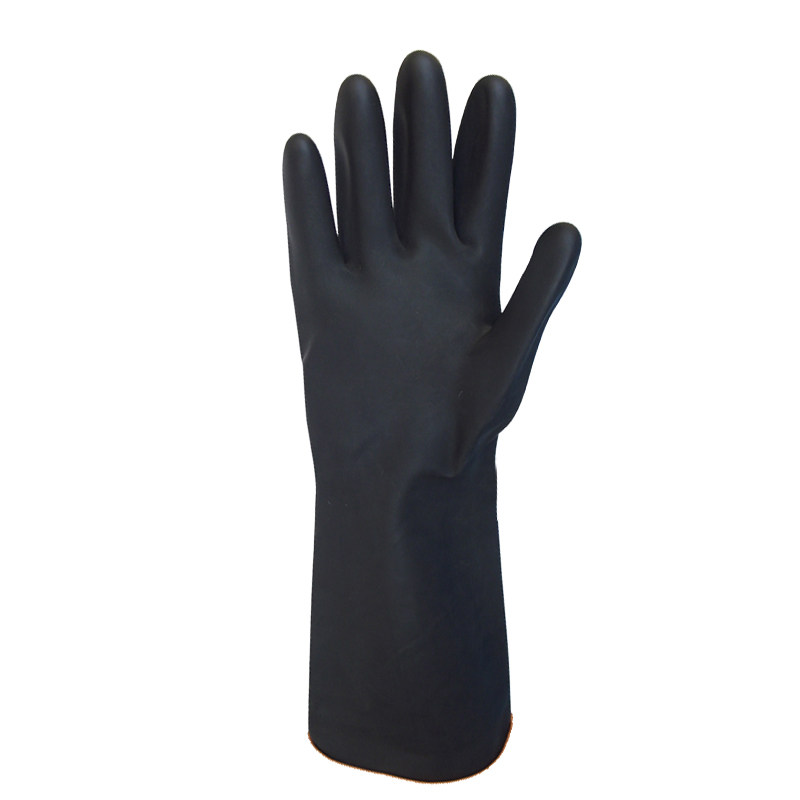 威蝶耐酸碱手套耐油耐用防腐蚀防水加厚乳胶工业防护31cm--60cm