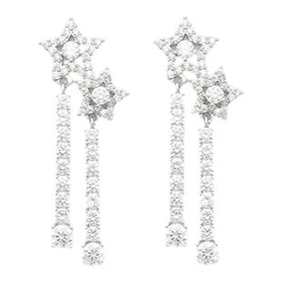 Sei Carina Y“繁星”耳环镶钻流苏耳饰女小众设计新款时尚轻奢