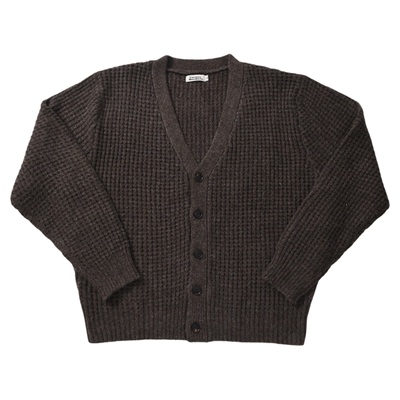 柴米开衫羊毛混纺V领毛衣外套