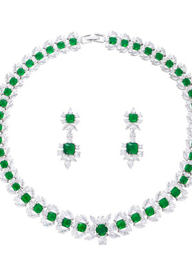 高级感奢华镀金礼服项链