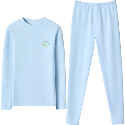 红豆绒儿童内衣秋衣秋裤保暖套装