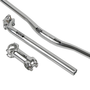 台湾 UNO 银色把组三件套 直把 燕把 座管 座杆27.2 30.9 31.6MM