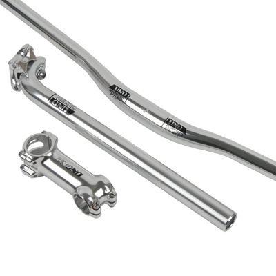 UNO银色山地车直把燕把组三件套