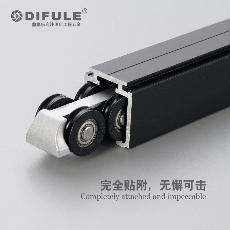 推拉门轨道凹形缓冲吊轮厨房门移轨道拉门吊滑道轨卫生间酒店宾馆