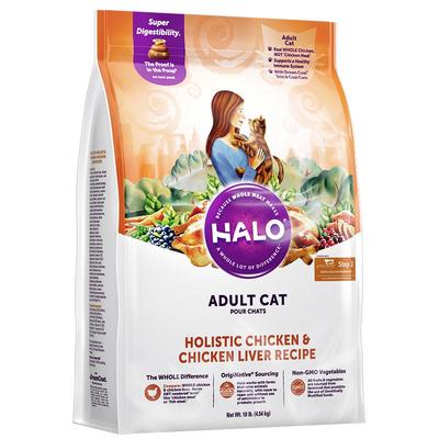 美国halo自然光环猫粮健美鸡10磅