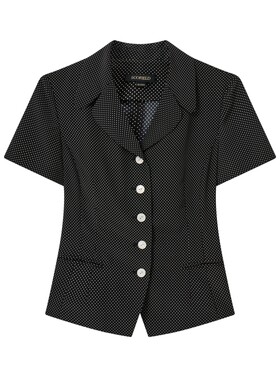 Scofield女装复古波点短袖衬衫