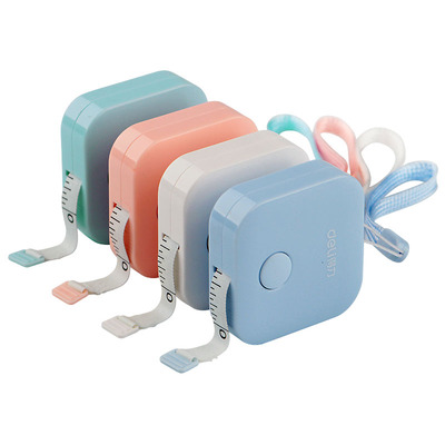 得力79650皮卷尺1.5米家用便携