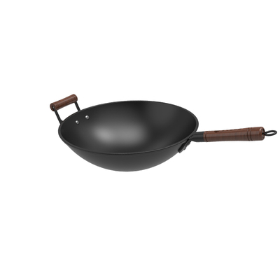 凹面电磁炉专用炒菜锅陆川生铁锅