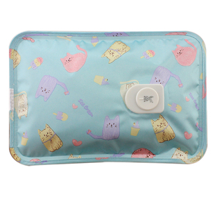 乖乖兔丝光布暖手宝热水袋充电式热宝烫手型国风中老年防爆暖水袋