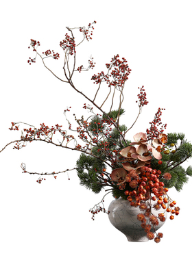 鲲屿宋风陶瓷花瓶秋意蕊珠