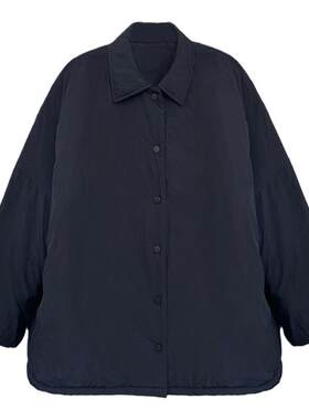 3ts棉短款通勤宽松排扣棉服
