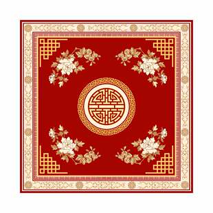 中式喜庆电梯专用地毯别墅酒店家用进门口轿厢防滑加厚红地垫定制