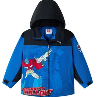 变形金刚联名安踏儿童男童羽绒服2026秋冬新款舒适保暖易去污外套