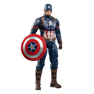 中动玩具36cm美国队长手办复仇者联盟可动儿童生日礼物人偶模型