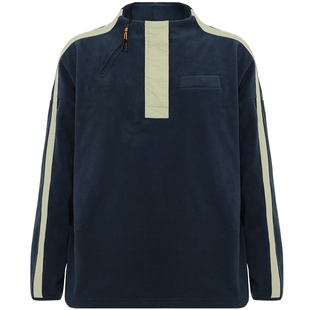 BODYWILD爱慕漫野热冬系列立领抓绒梭织拼接卫衣春秋款ZBN81AR1