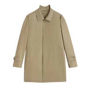 金利来秋冬新款热特姆棉风衣纯色可拆卸内胆男士韩版中长款外套男